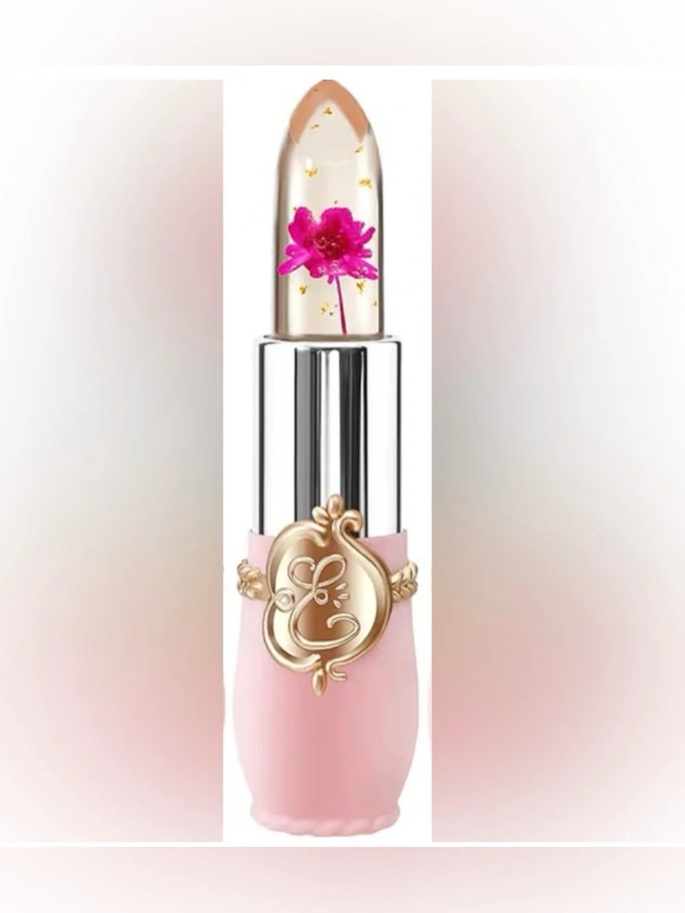 Luxury Viral Floral & Glistening Color changing lip balm.